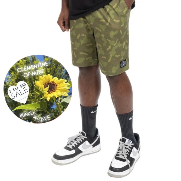 POLER STUFF Shorts Dusty Style Camo Green Mens Size Small Camp Vibes - Picture 15 of 15